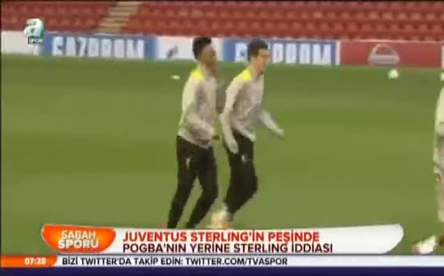 Juventus Sterling'in peşinde