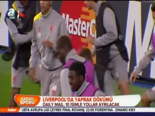 Liverpool'da yaprak dökümü