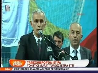 Trabzonspor'da istifa