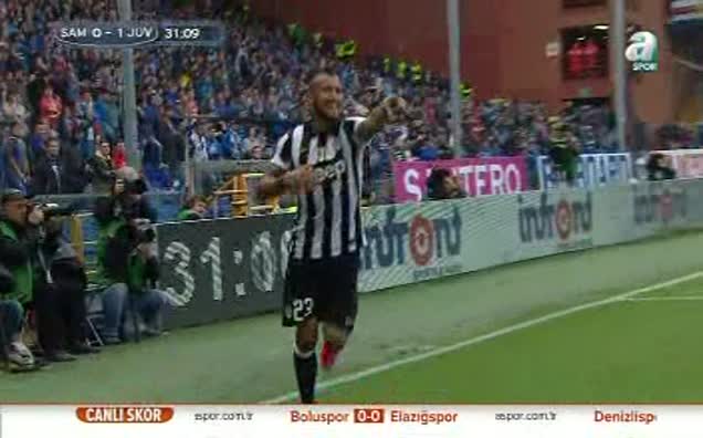 Arturo Vidal'dan şık gol!