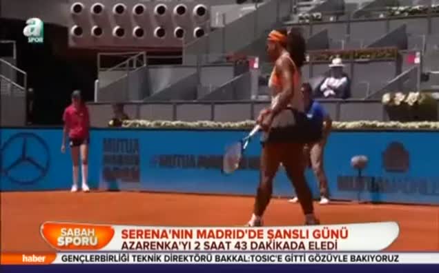 Serena'nın şanslı günü