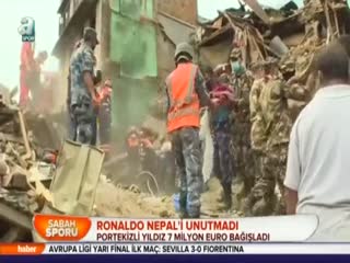 Ronaldo Nepal'i unutmadı