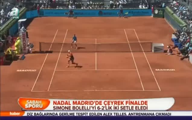 Nadal Madrid'de çeyrek finalde