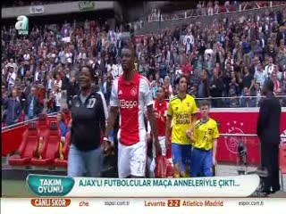 Sahaya anneleriyle çıktılar!