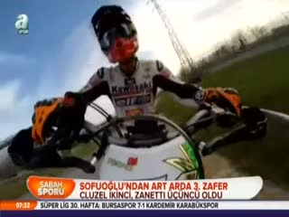 Sofuoğlu'ndan art arda 3. zafer