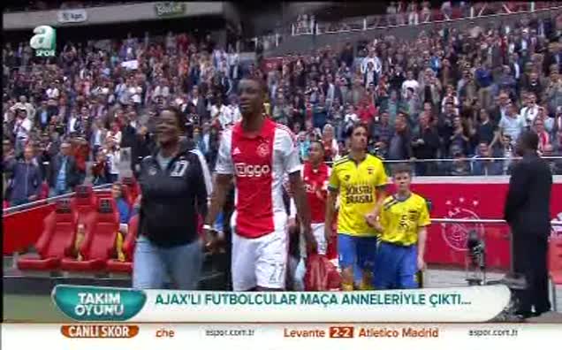 Sahaya anneleriyle çıktılar!