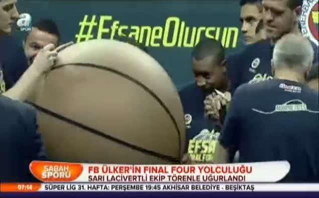 Sarı lacivertli ekip törenle uğurlandı