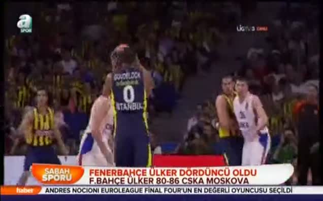 Fenerbahçe Ülker dördüncü oldu