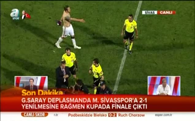 Sivas'ta maç sonu olay!
