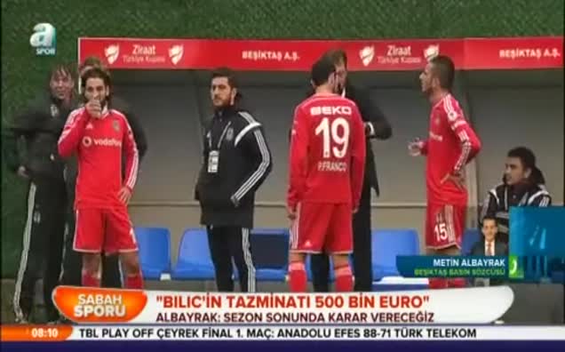 Bilic'in tazminatı 500 bin euro"