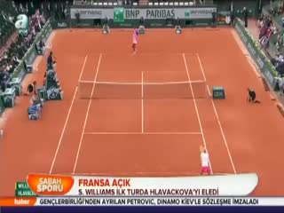 Serena Williams ilk turda rahat
