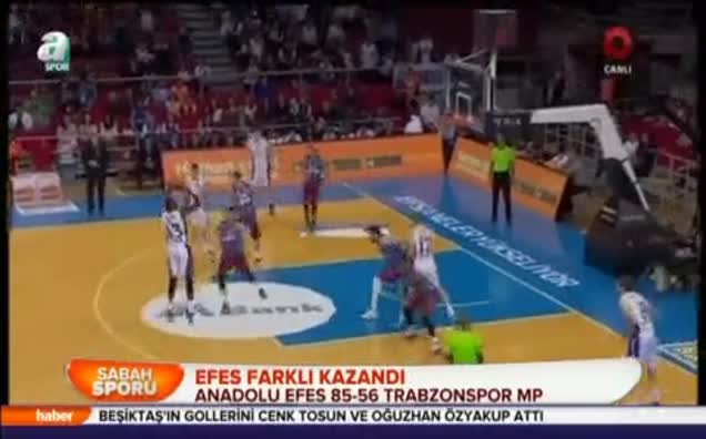 Anadolu Efes farklı kazandı