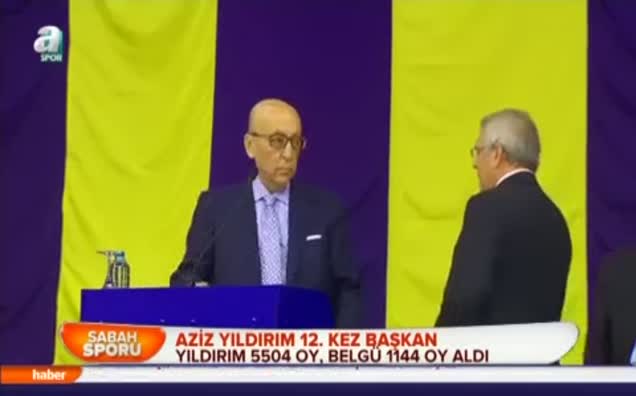 Aziz Yıldırım 12. kez başkan