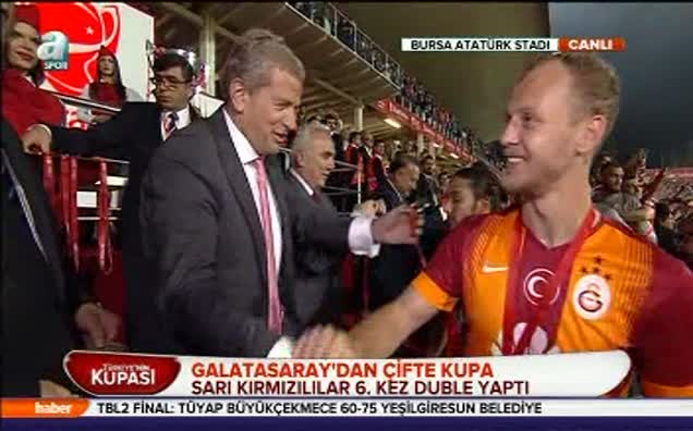 İşte Galatasaray'ın kupa töreni!