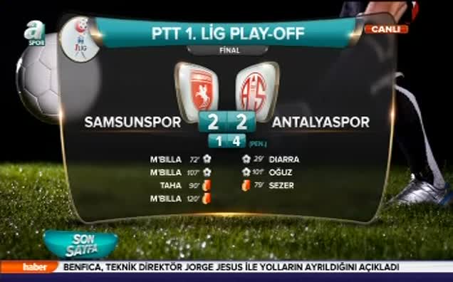 Antalyaspor Süper Lig'de!