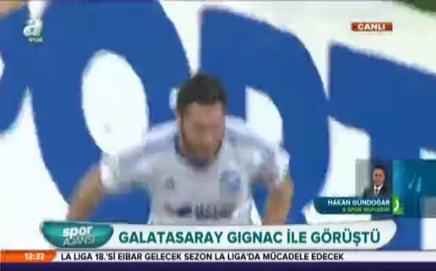 Galatasaray Gignac ile görüştü