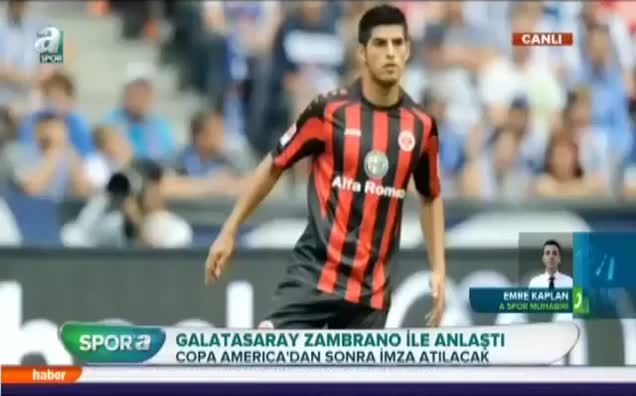 Galatasaray Zambrano ile anlaştı