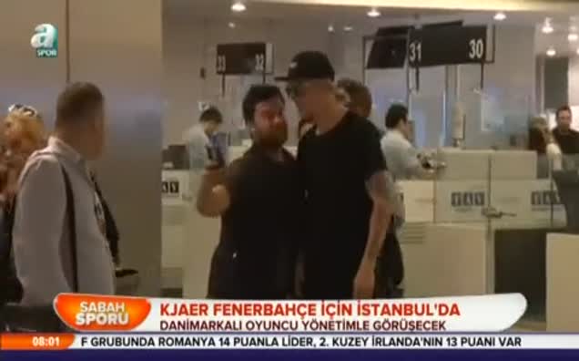 Kjaer Fenerbahçe için İstanbul'da