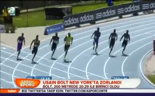 Usain Bolt New York'ta zorlandı