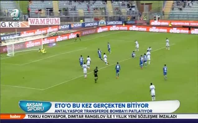 Antalyaspor Eto'o transferini böyle bitirdi