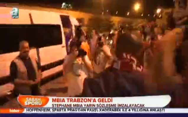 Mbia Trabzon'a geldi