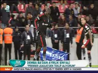 Demba Ba'dan ayrılık sinyali!
