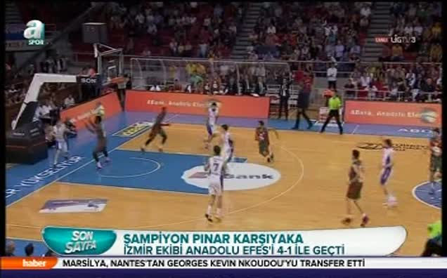 Şampiyon Pınar Karşıyaka!