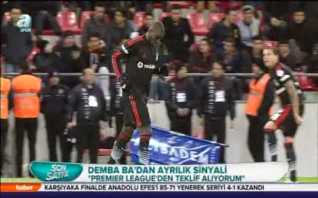 Demba Ba'dan ayrılık sinyali!