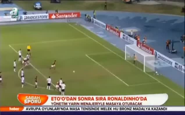 Eto'o'dan sonra sıra Ronaldinho'da