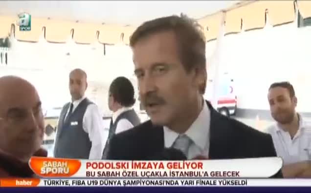 Podolski imzaya geliyor