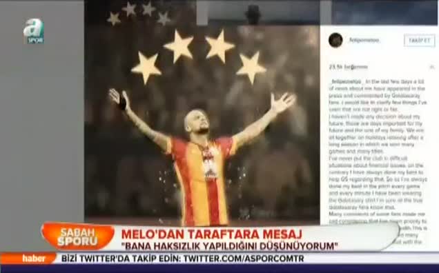 Melo'dan taraftara mesaj