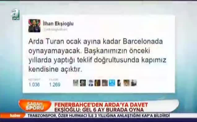Fenerbahçe'den Arda'ya davet