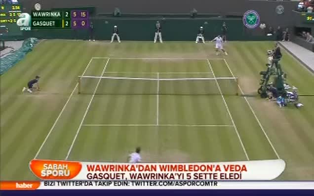 Wawrinka'dan Wimbledon'a veda