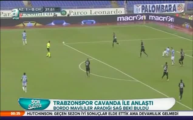 Trabzonspor Cavanda'yı transfer etti!