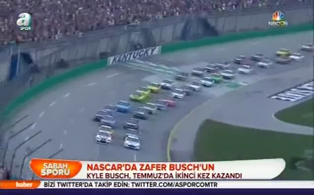Nascar'da zafer Busch'un