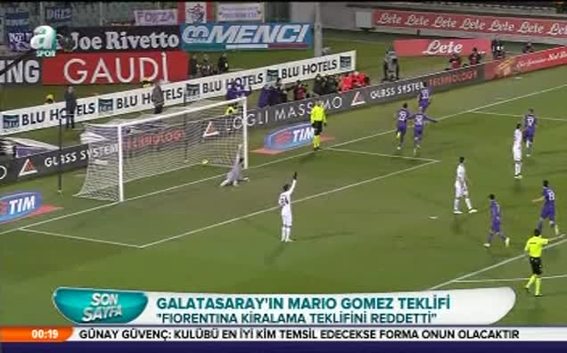 Fiorentina'dan Galatasaray'a ret!