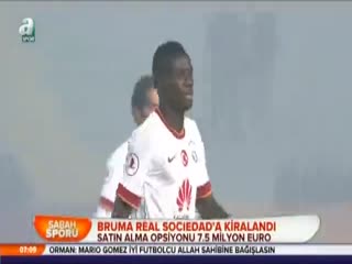 Bruma Real Sociedad'a kiralandı