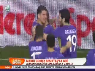 Mario Gomez Beşiktaş'ta gibi
