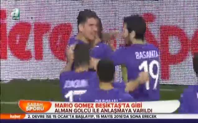 Mario Gomez Beşiktaş'ta gibi