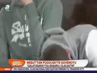 Mesut'tan Podolski'ye güvenoyu