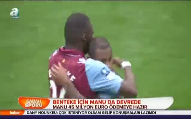 Benteke için Manu da devrede
