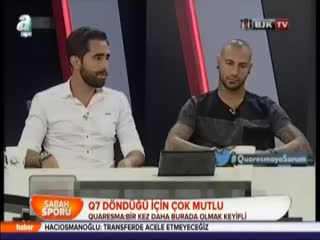 Q7 döndüğü için çok mutlu