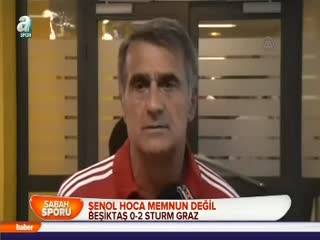 Şenol Güneş oyundan memnun değil