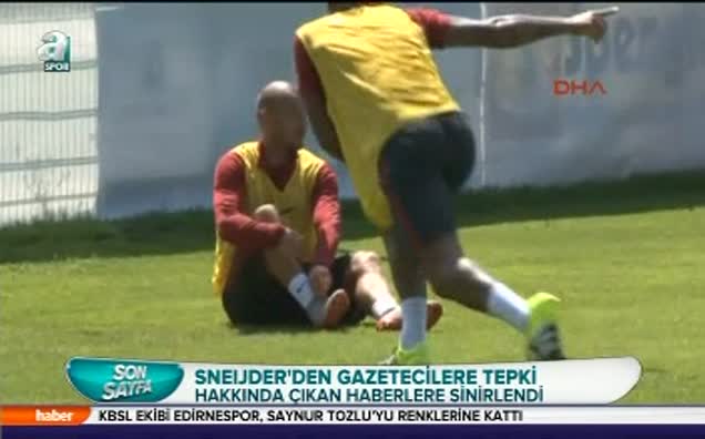 Sneijder ateş püskürdü!