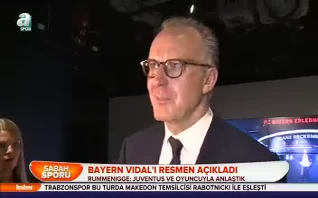 Bayern Vidal'ı resmen açıkladı