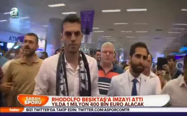 Rhodolfo Beşiktaş'a imzayı attı