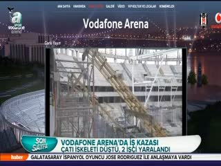 Vodafone Arena'da talihsiz kaza!