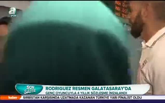 Rodriguez resmen Galatasaray'da