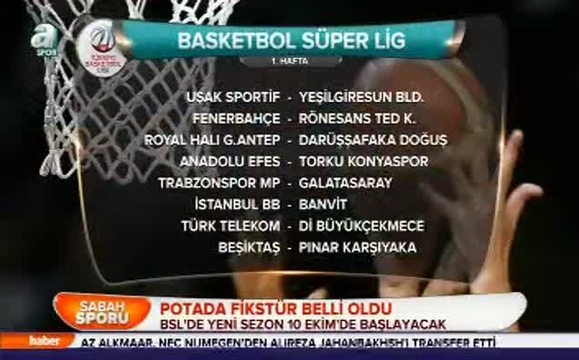 Potada fikstür belli oldu
