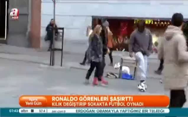Ronaldo kılık değiştirdi